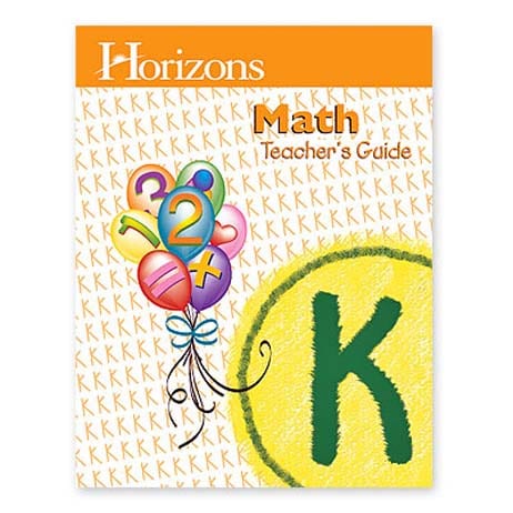 Horizons Kindergarten Math Teacher's Guide from Alpha Omega Publications