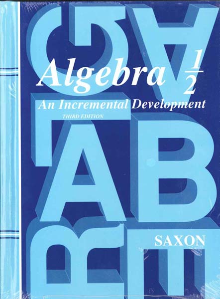Algebra 1/2 Homeschool Kit w/Solutions Manual Third Edition from Saxon Math