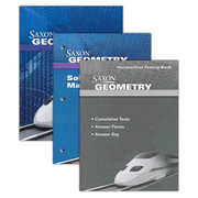 Geometry Kit First Edition with Solutions Manual from Saxon Math