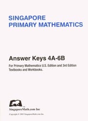 Primary Math Answer Key 4A-6B US Edition by Singapore Math