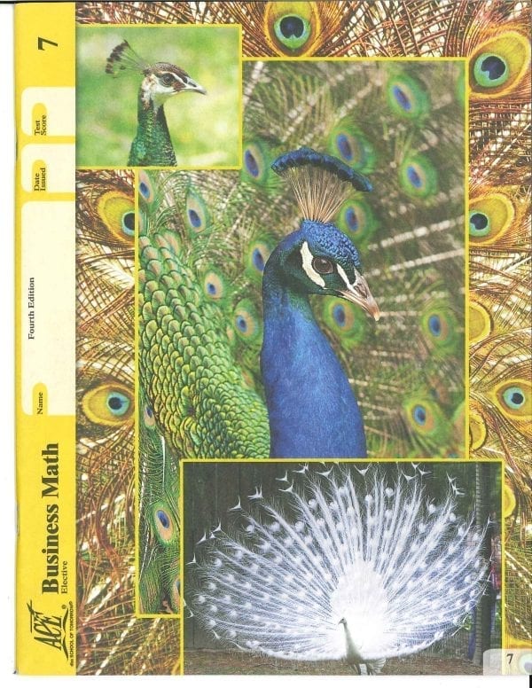 Business Math Book 7 from Accelerated Christian Education