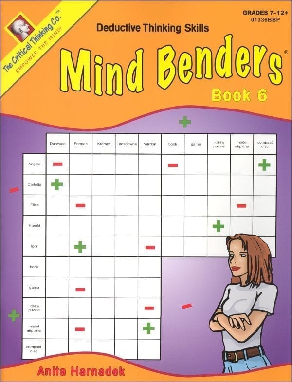 Mind Benders Level 6, Grades 7-12+, from The Critical Thinking Company