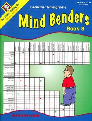 Mind Benders Level 8, Grades 7-12+, from The Critical Thinking Company