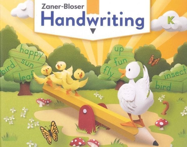 Handwriting: Kindergarten (©2020) from Zaner-Bloser Workbook Curriculum Express