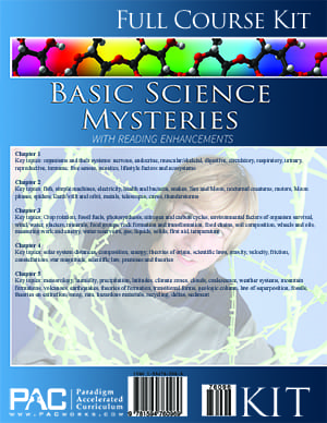 Basic Science Mysteries Kit from Paradigm Accelerated Curriculum