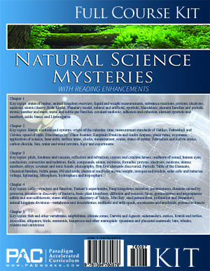 Natural Science Mysteries Kit from Paradigm Accelerated Curriculum