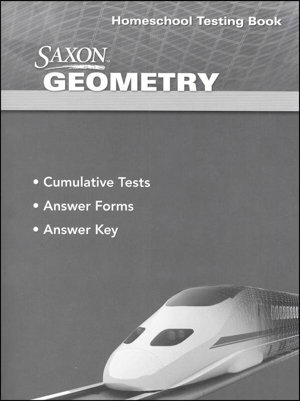 Geometry Homeschool First Edition Testing Book from Saxon Math