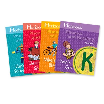 Horizons Kindergarten Phonics & Reading Student Reader Set from Alpha Omega Publications Full Course Curriculum Express
