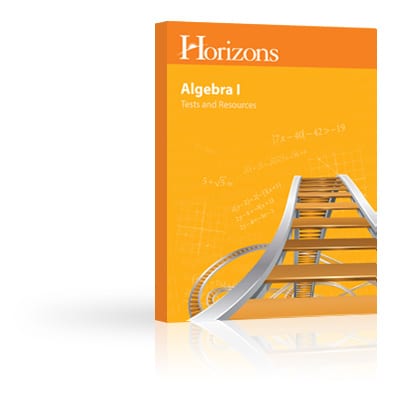 Horizons Algebra I Tests & Resources Book from Alpha Omega Publications