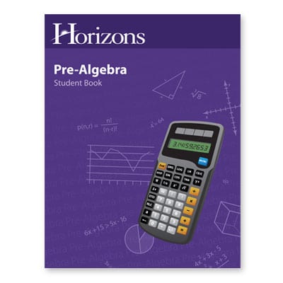 Horizons Pre-Algebra Student Book from Alpha Omega Publications
