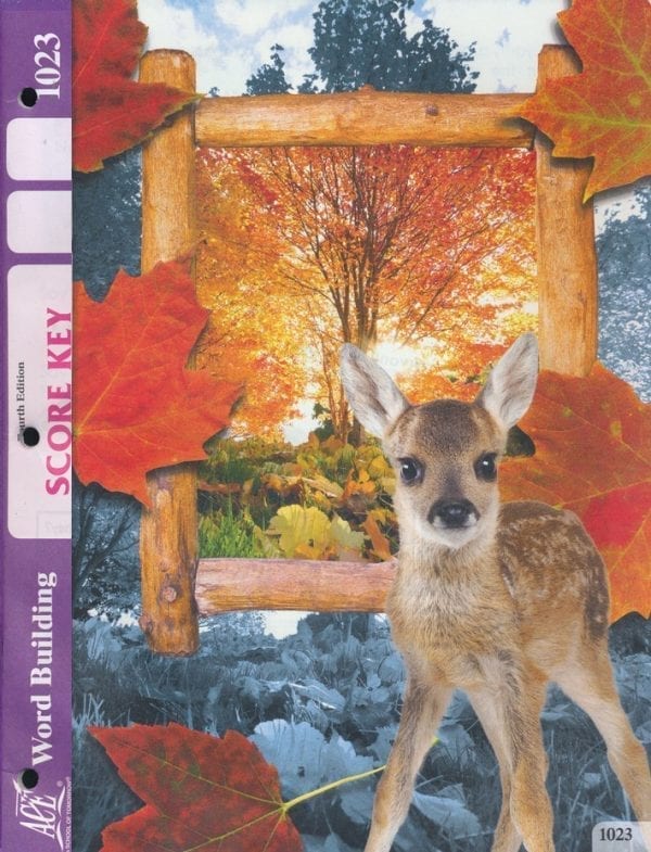 2nd Grade Word Building Answer Key 1023 by Accelerated Christian Education ACE