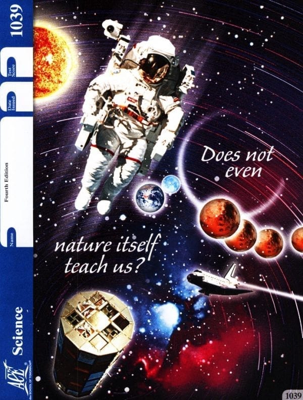 4th Grade Science Pace 1039 by Accelerated Christian Education ACE 3 of 12 Curriculum Express