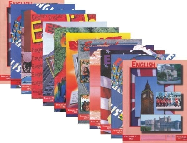 12th Grade English IV Complete Set from Accelerated Christian Education ACE Accelerated Christian Education ACE Curriculum Express