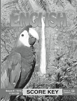 English II Key 1118-1120 from Accelerated Christian Education ACE 4 of 4 Curriculum Express
