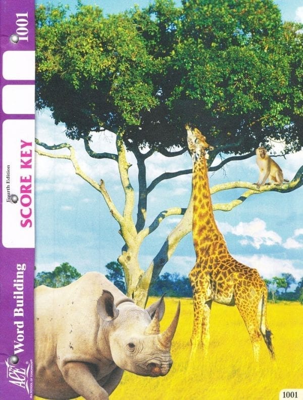 1st Grade Word Building Answer Key 1001 by Accelerated Christian Education ACE