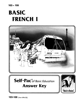 High School French I Key 103-108 by Accelerated Christian Education ACE 2 of 2 Curriculum Express