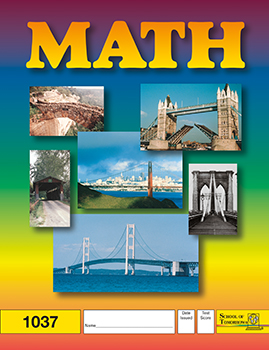 4th Grade Math Pace 1037 by Accelerated Christian Education ACE 1 of 12 Curriculum Express