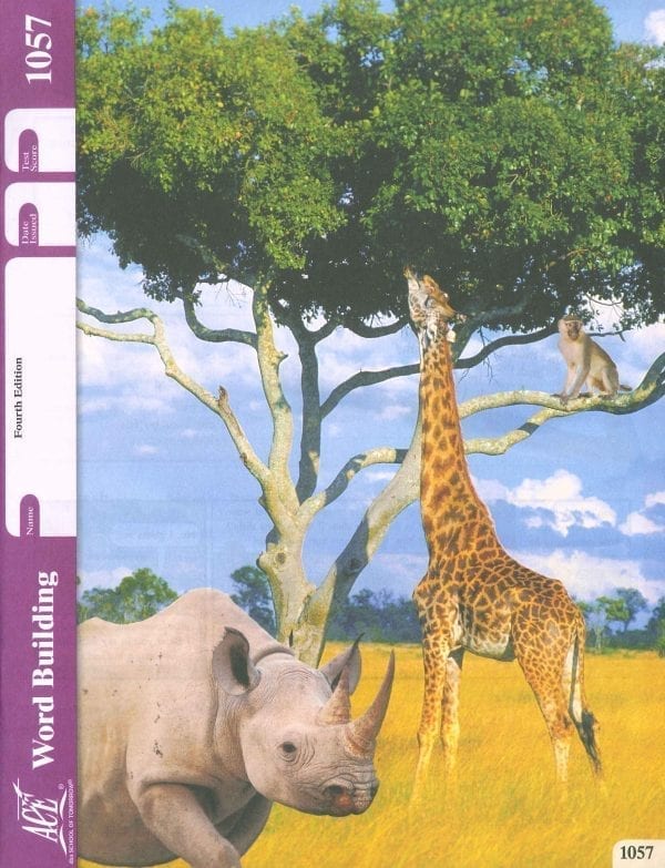 5th Grade Word Building Pace 1057 by Accelerated Christian Education ACE