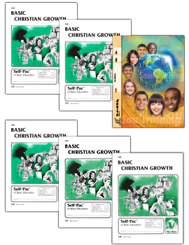 Christian Growth PACE Set from Accelerated Christian Education ACE 1 of 6 Curriculum Express