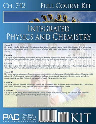 Integrated Physics and Chemistry, Year 2 Kit from Paradigm Accelerated Curriculum Grade 10 Curriculum Express