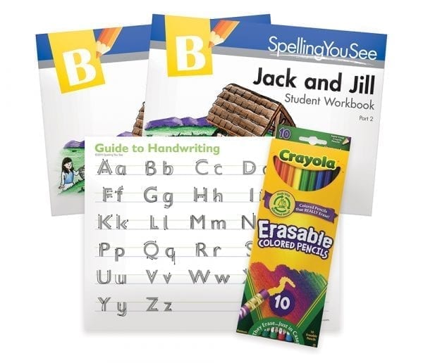 Level B: Jack and Jill Student Pack from Spelling You See English Curriculum Express