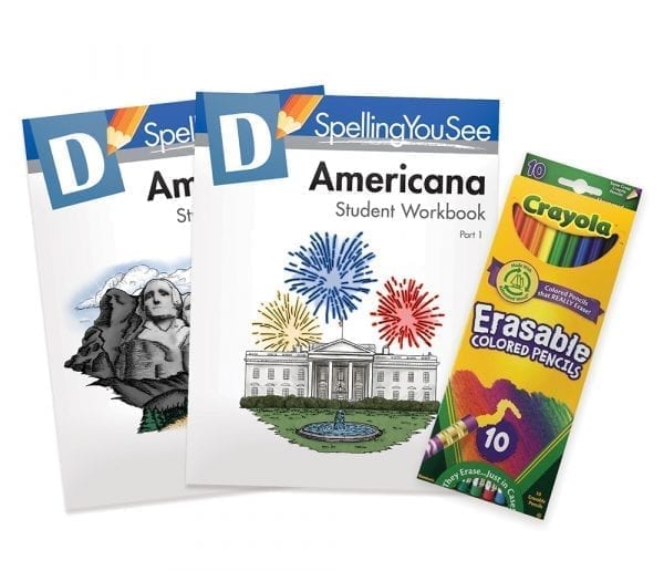 Level D: Americana Student Pack from Spelling You See Spelling You See Curriculum Express