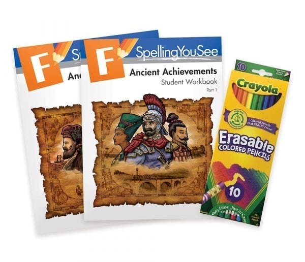 Level F: Ancient Achievements Student Pack from Spelling You See English Curriculum Express