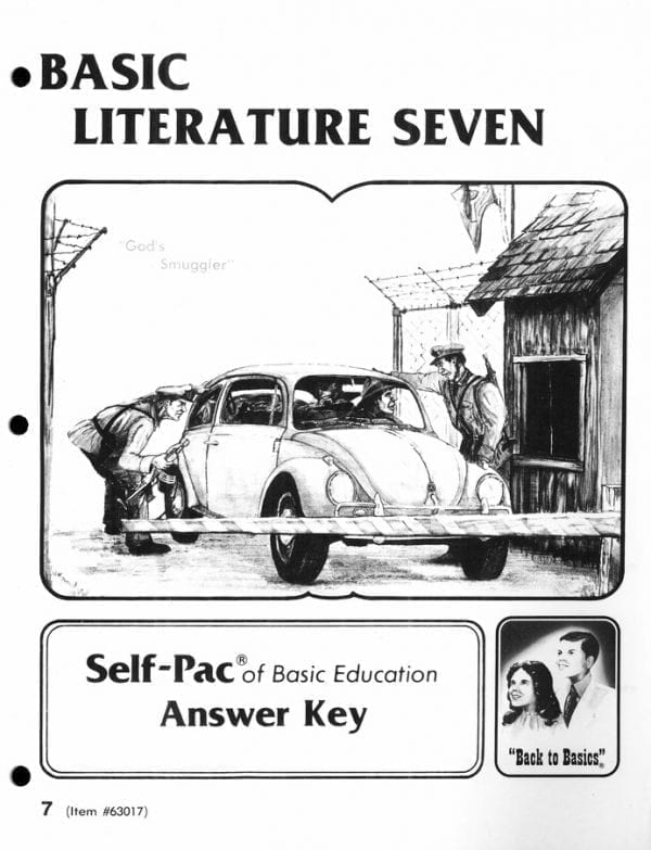 Basic Literature Seven Answer Key from ACE Workbook Curriculum Express