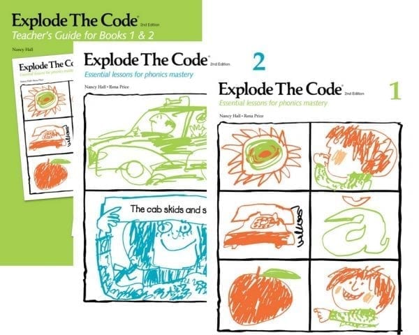 Explode the Code, Books 1 & 2 with Teacher Guide Teacher's Guide Curriculum Express