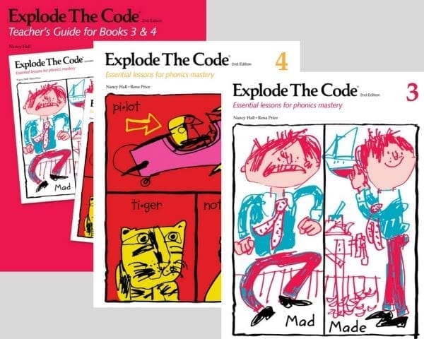 Explode the Code, Books 3 & 4 with Teacher Guide EPS-Explode The Code Curriculum Express