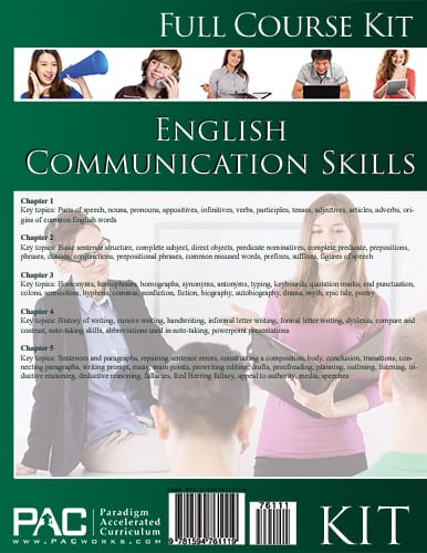 English Communication Skills Kit from Paradigm Accelerated Curriculum English Curriculum Express