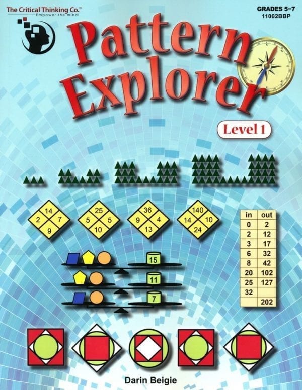 Pattern Explorer Level 1 from The Critical Thinking Company Workbook Curriculum Express