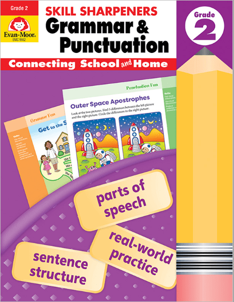 Skill Sharpeners: Grammar & Punctuation, Grade 2, from Evan-Moor Clearance Curriculum Express