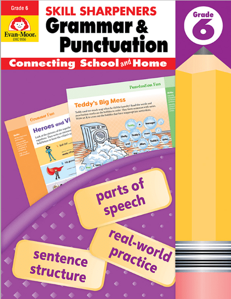 Skill Sharpeners: Grammar & Punctuation, Grade 6, from Evan-Moor Clearance Curriculum Express