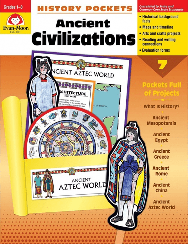 History Pockets: Ancient Civilizations, Grades 1-3 from Evan-Moor