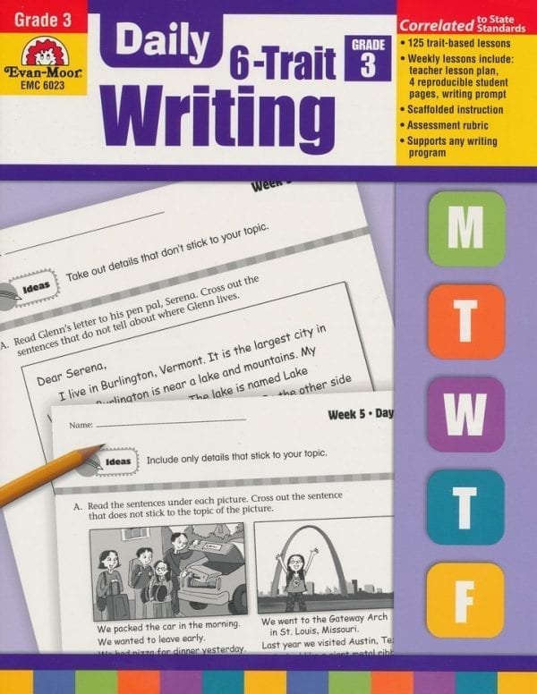 Daily 6-Trait Writing, Grade 3 from Evan-Moor Clearance Curriculum Express