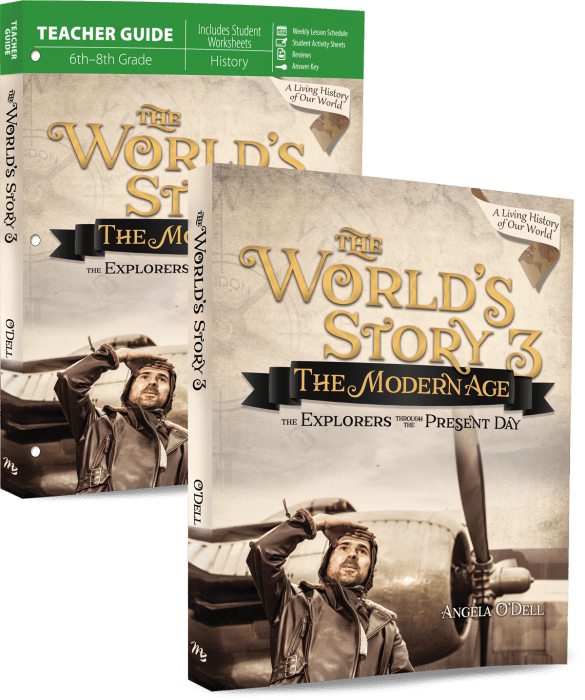 The World’s Story 3: The Modern Age Set from Master Books Grade 6 Curriculum Express