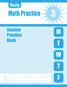 Daily Math Practice, Grade 3 Student Workbook from Evan-Moor Clearance Curriculum Express