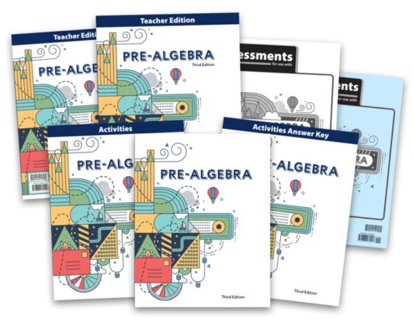8th Grade Pre-Algebra Textbook Kit, 3rd Edition from BJU Press