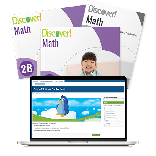 *Discover! Math 2nd Grade Blended Set Blended Curriculum Express