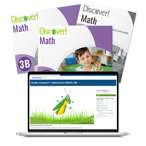 *Discover! Math 3rd Grade Blended Set Blended Curriculum Express