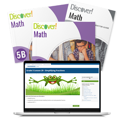 *Discover! Math 5th Grade Blended Set Blended Curriculum Express