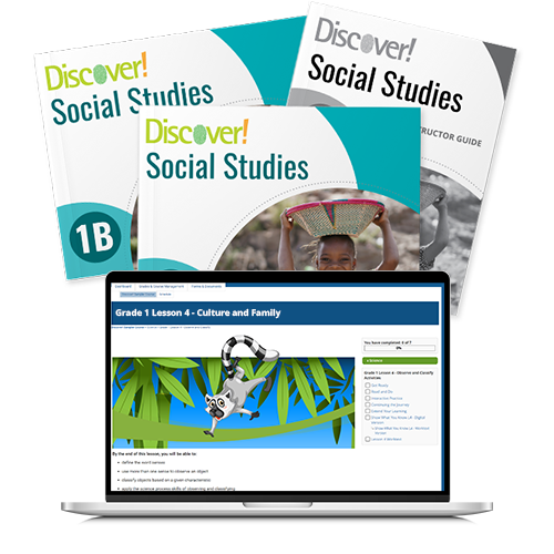 *Discover! Social Studies 1st Grade Blended Set Blended Curriculum Express