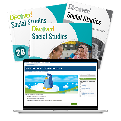 *Discover! Social Studies 2nd Grade Blended Set Blended Curriculum Express